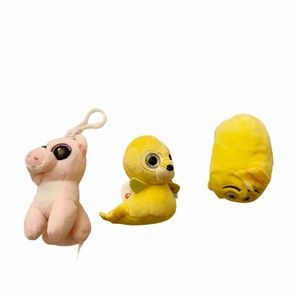 Ty Beenie baby minis Gene emoji movie Pig and Seal
